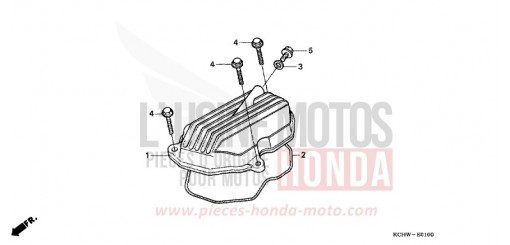 CYLINDER HEAD COVER (1) CG125W de 1998